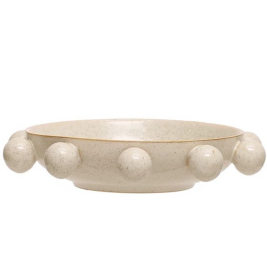 Stoneware Bowl with Orbs