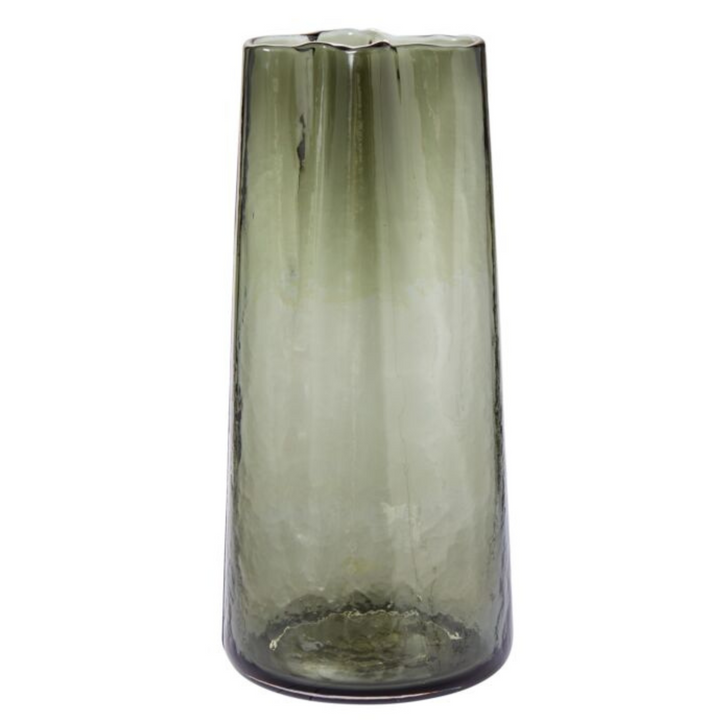 Smoky Glass Tall Vase